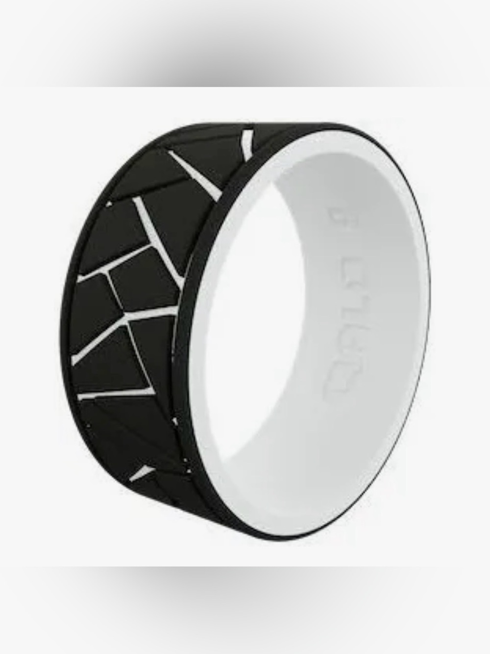 Qalo Men's Strata Dale and Amy Earnhardt Silicone Ring Sz 11